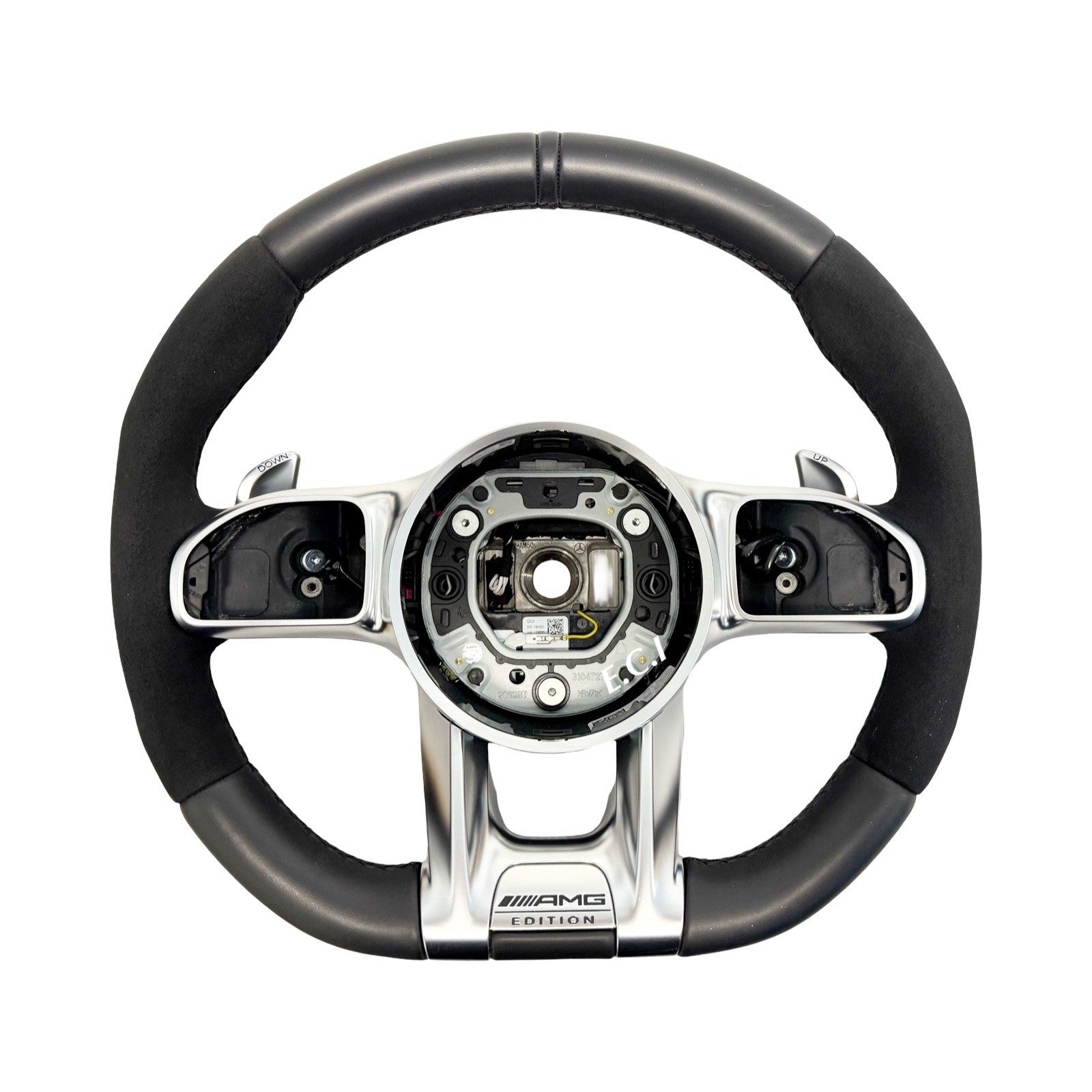 OEM 19~24 MERCEDES AMG G63 G550 C63 S63 E63 GLE63 HEATED SUEDE  STEERING WHEEL