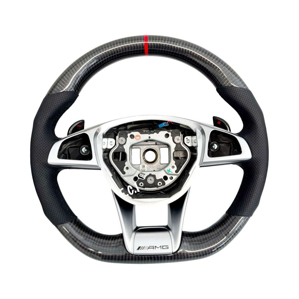 GENUINE MERCEDES CLS63 C63 S63 GLE63 GLS63 CLA45 E63 CARBON FIBER STEERING WHEEL