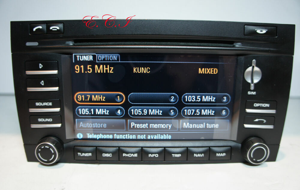 OEM 09 10 Porsche 95564297000 Cayenne S Turbo PCM3 Touch Screen HD Navigation XM