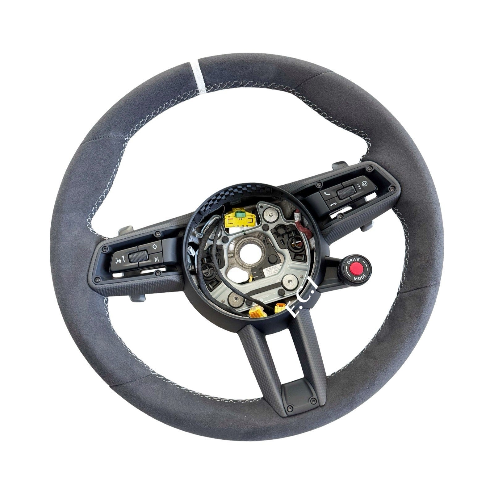 OEM Porsche 992 GT3 CARRERA GTS CAYENNE STEERING WHEEL ALCANTARA CARBON WHITE