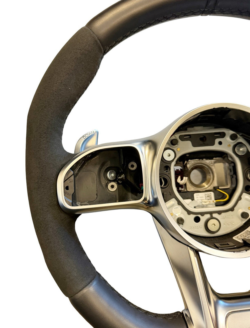 OEM 19~24 MERCEDES AMG G63 G550 C63 S63 E63 GLE63 HEATED SUEDE  STEERING WHEEL