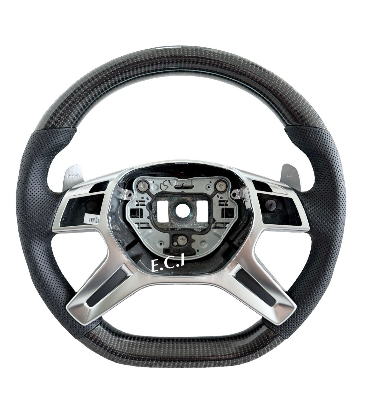 OEM MERCEDES AMG 13~18 G65 G63 ML63 GL63 G550 BLACK CARBON FIBER STEERING WHEEL