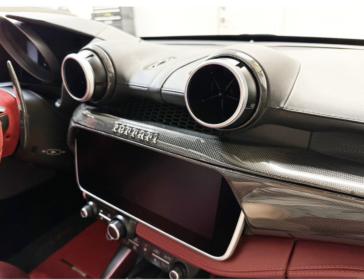 OEM Ferrari Portofino Center Middle Navigation Radio U Dash CARBON FIBER Panel