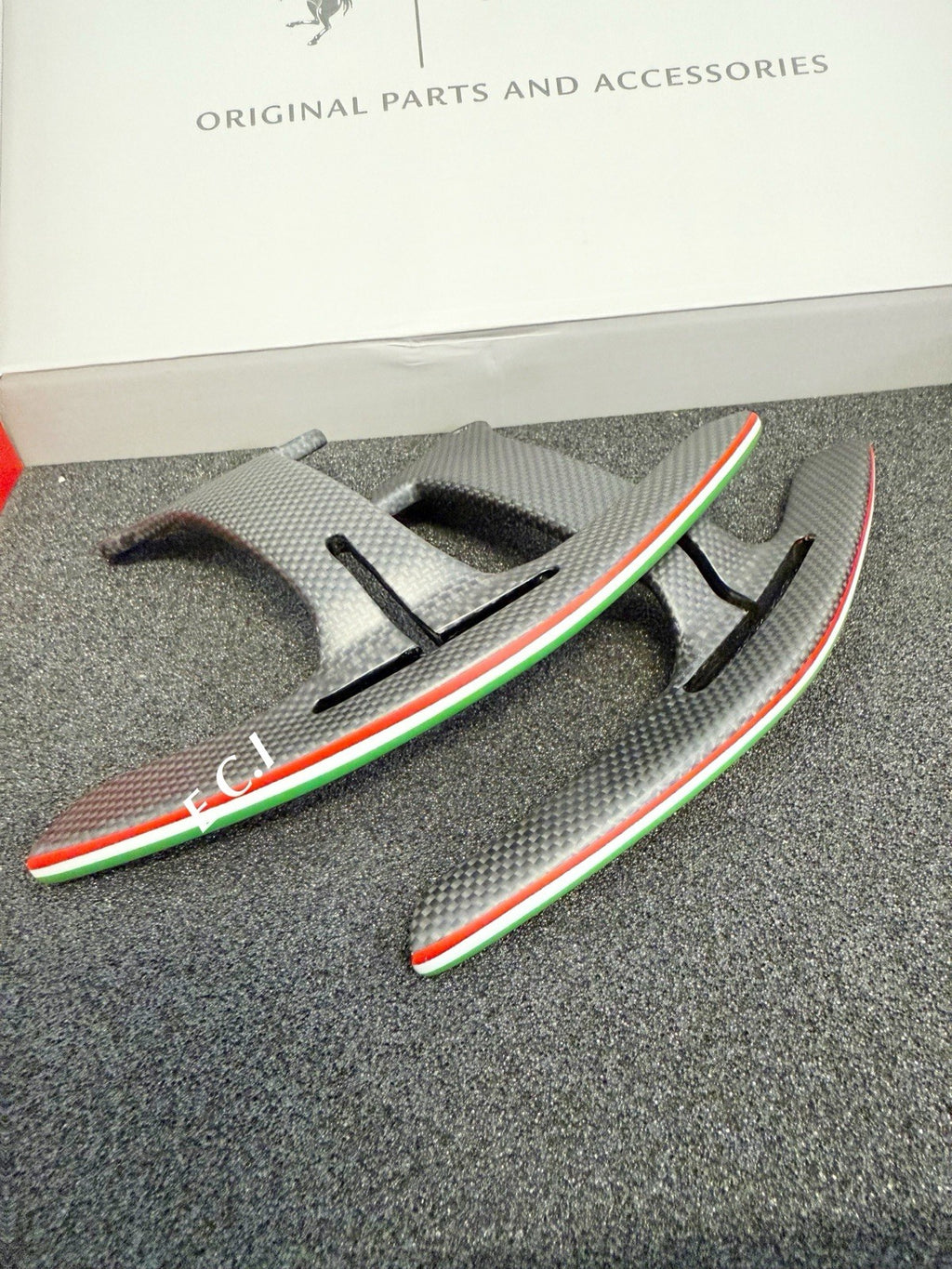 OEM Ferrari 488 F8 GTB Pista Spider Carbon Fiber  F1 Longer Paddle shifter Set