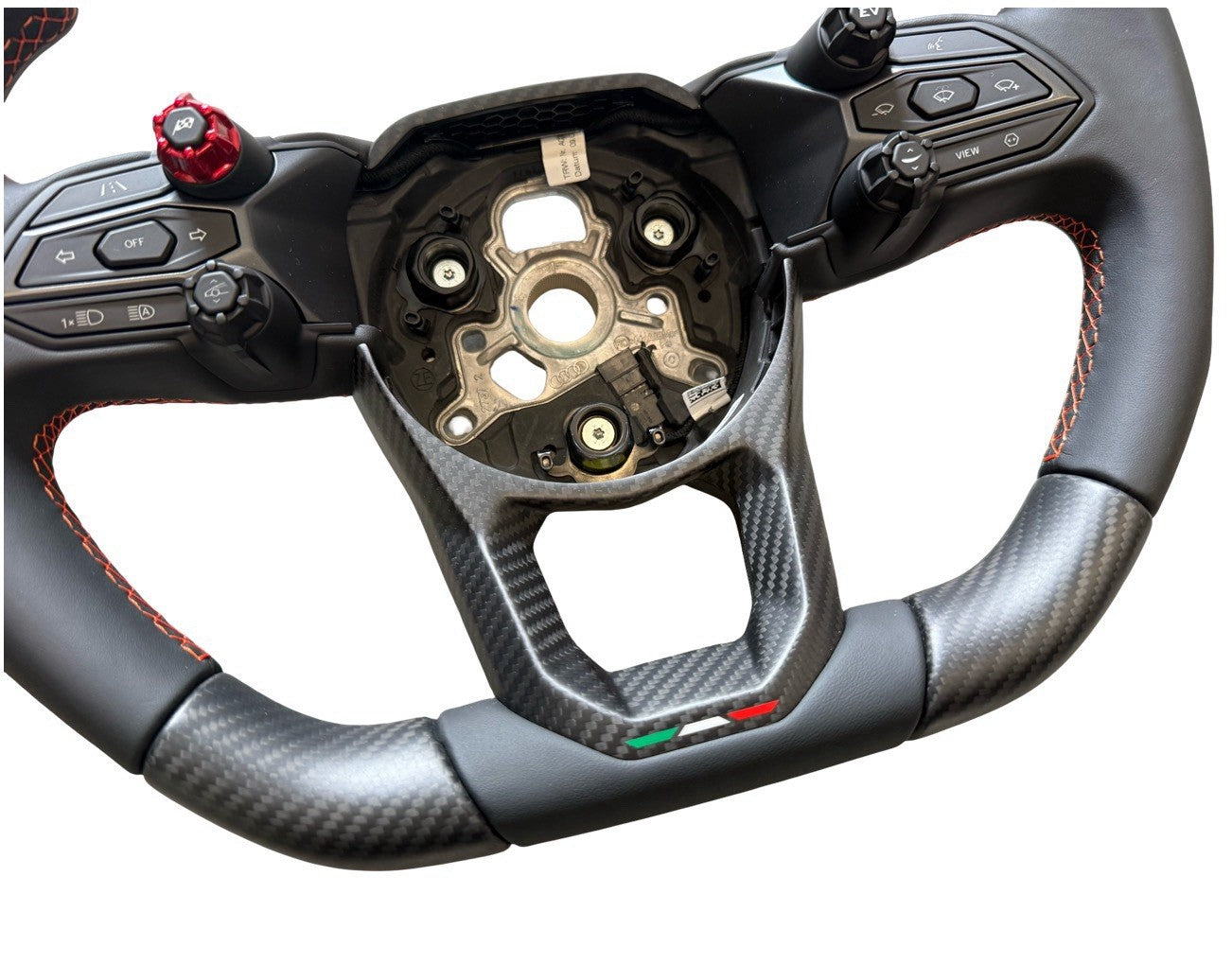 GENUINE LAMBORGHINI Revuelto Temerario SPORT CARBON FIBER STEERING WHEEL ORANGE