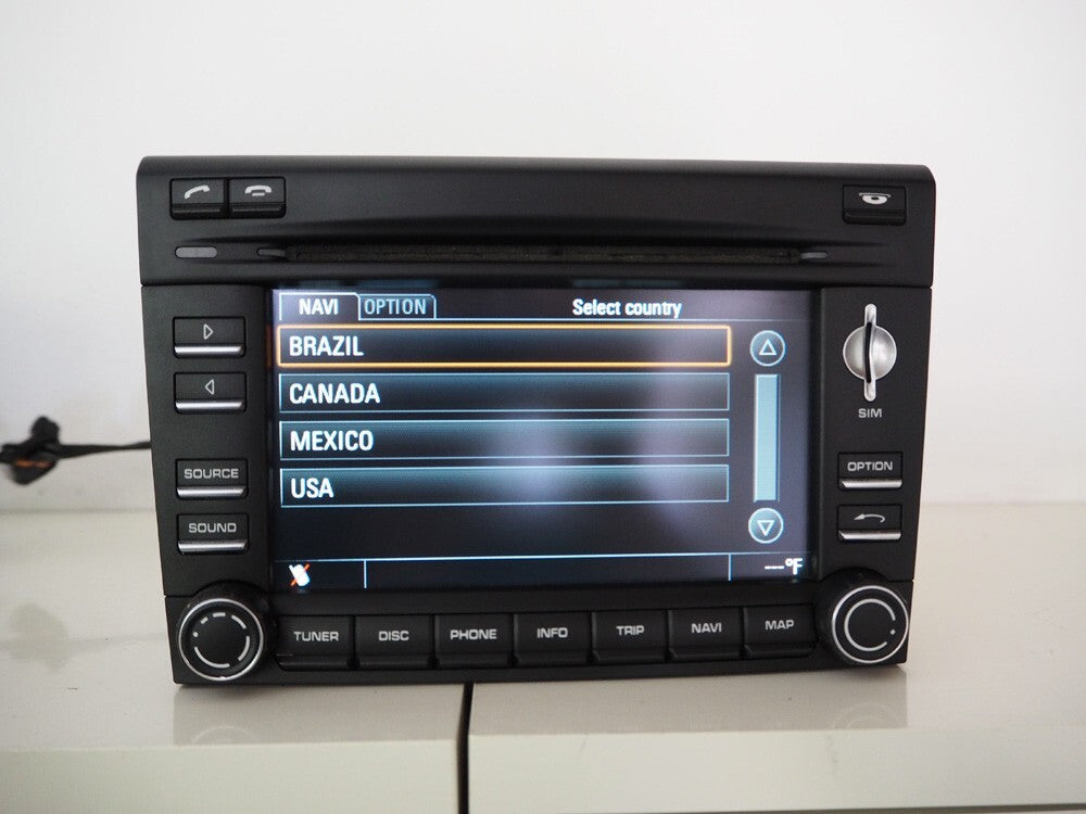 09-12 OEM 997 Porsche 911 CARRERA CAYMAN BOXSTER PCM3 Navigation Radio XM 6 DISC