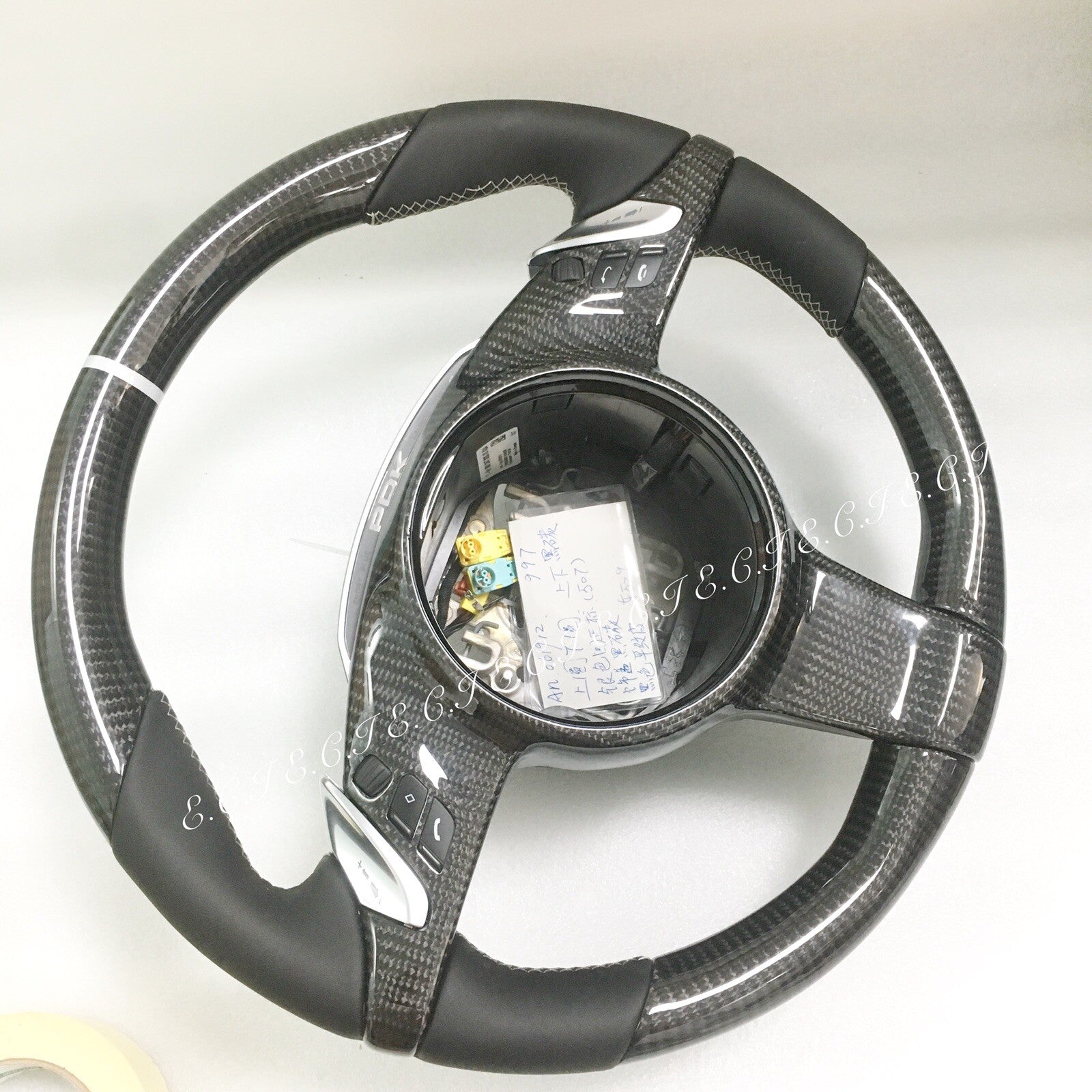 OEM PORSCHE 991 CAYENNE 970 PANAMERA BOXSTER CAYMAN CARBON FIBER STEERING WHEEL