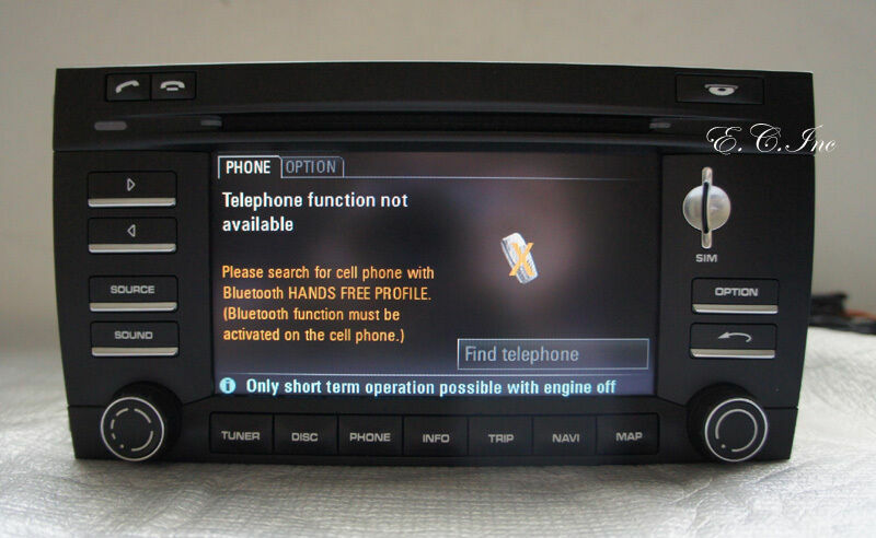 OEM 09 10 Porsche 95564297000 Cayenne S Turbo PCM3 Touch Screen HD Navigation XM
