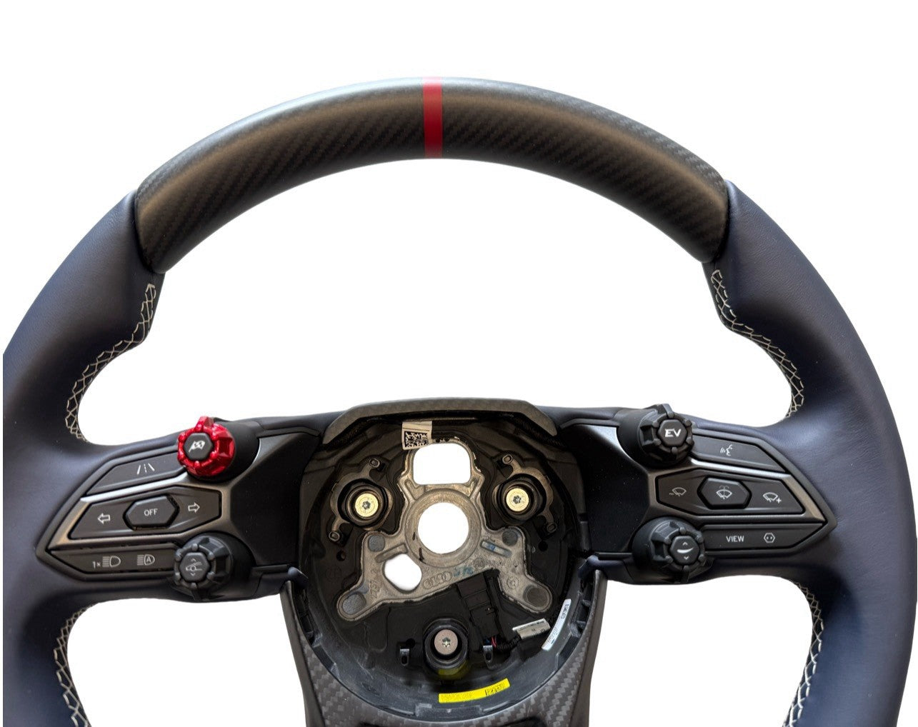 GENUINE LAMBORGHINI Revuelto Temerario SPORT CARBON FIBER STEERING WHEEL WHITE