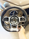 OEM 19~24 MERCEDES AMG G63 G550 C63 S63 E63 GLE63 HEATED SUEDE  STEERING WHEEL