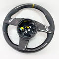 OEM PORSCHE 991 997 PANAMERA BOXSTER CAYMAN CARBON FIBER STEERING WHEEL YELLOW