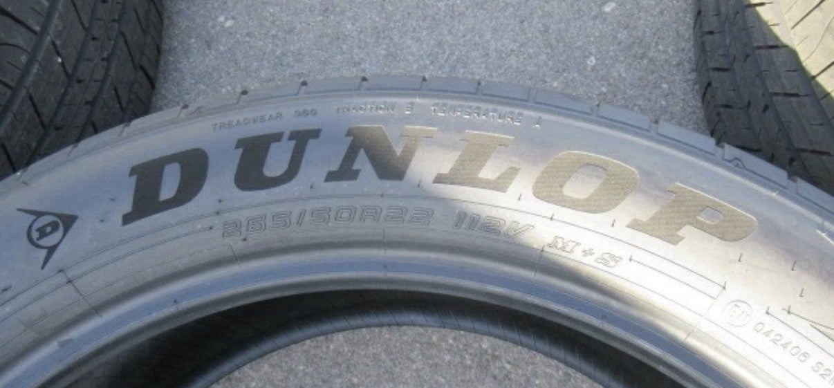 (4) DUNLOP GRANDTREK H/T 31 265/50R22 112V TIRES ONLY 90% LEXUS TX GX550 LX