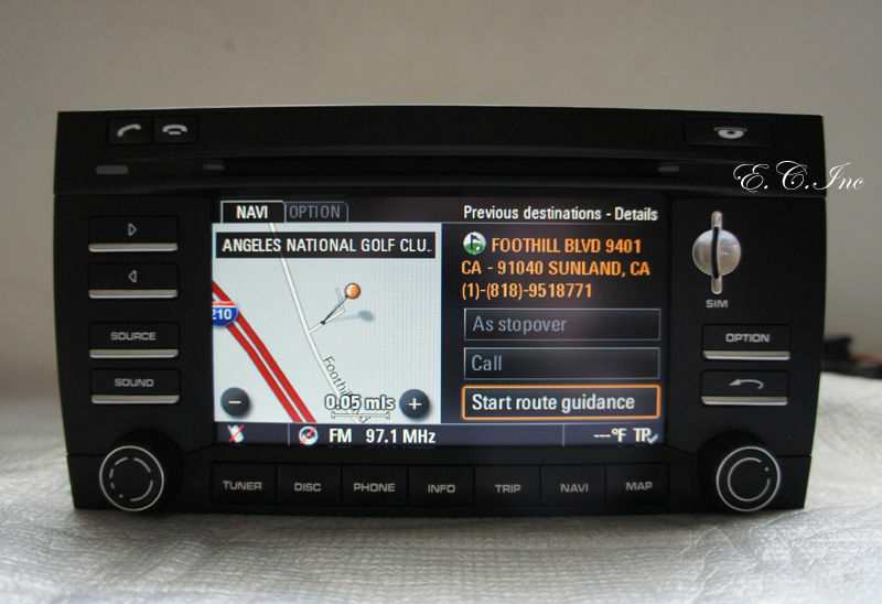 OEM 09 10 Porsche 95564297000 Cayenne S Turbo PCM3 Touch Screen HD Navigation XM