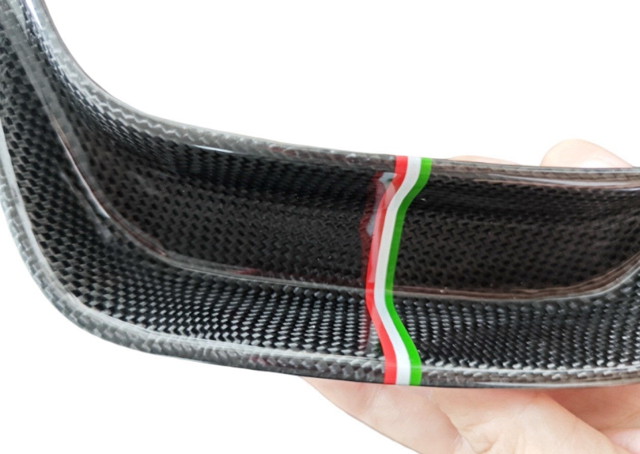 GENUINE OEM Ferrari F164 Portofino Glossy Carbon fiber headrest insert trim