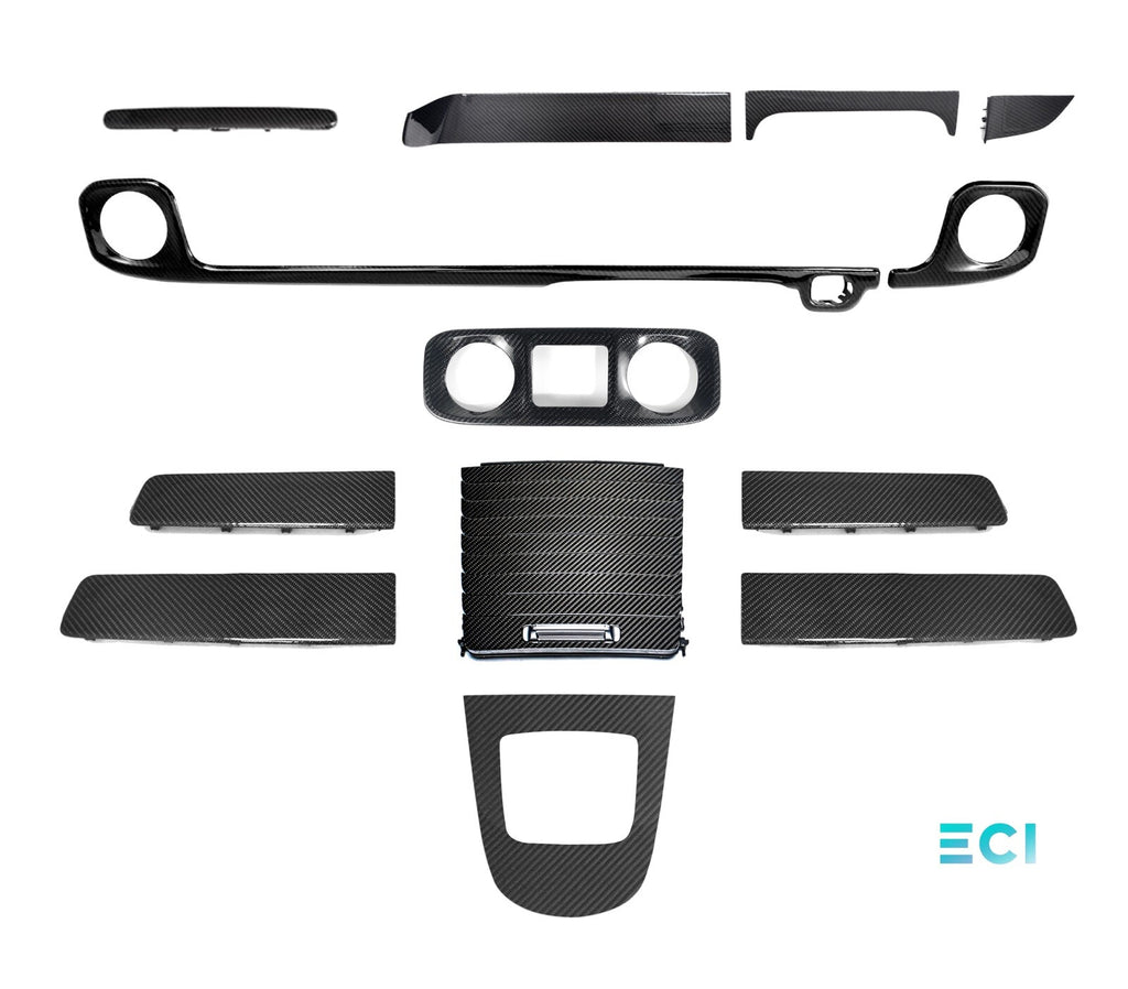 2025 MERCEDES W465 G550 G580 G63 CARBON FIBER DASH INTERIOR DASH TRIM PANEL SET