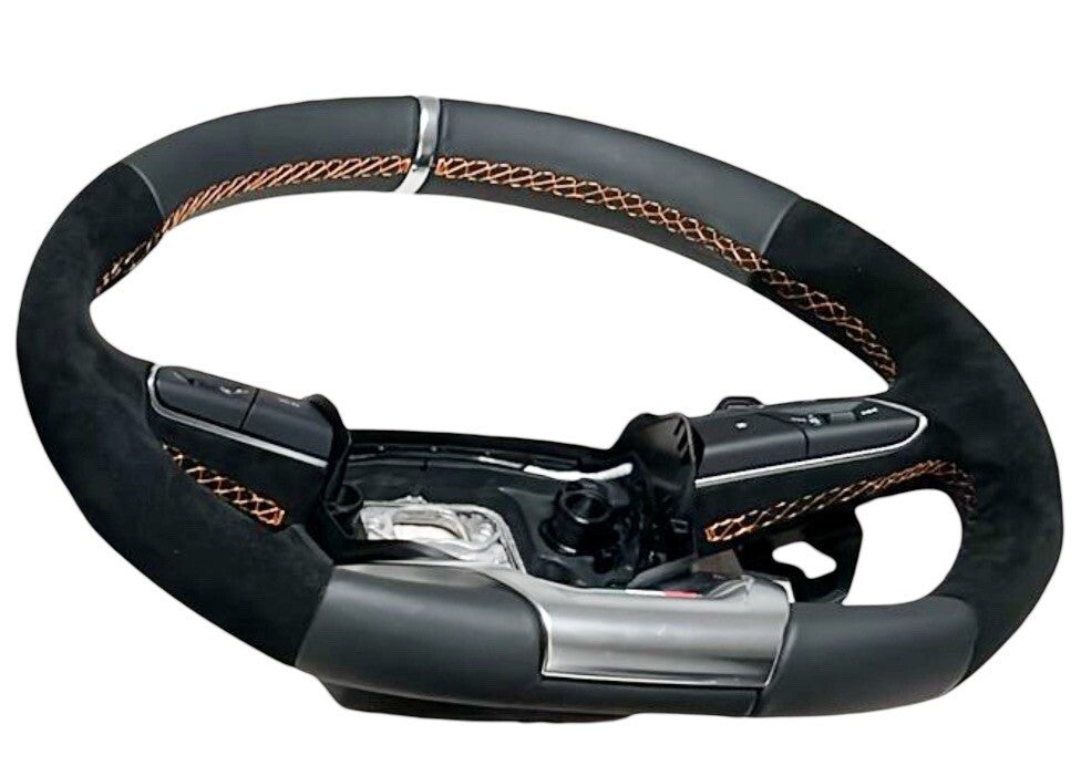 GENUINE LAMBORGHINI URUS S SE ALCANTARA PERFORMANTE HEATED STEERING WHEEL ORANGE