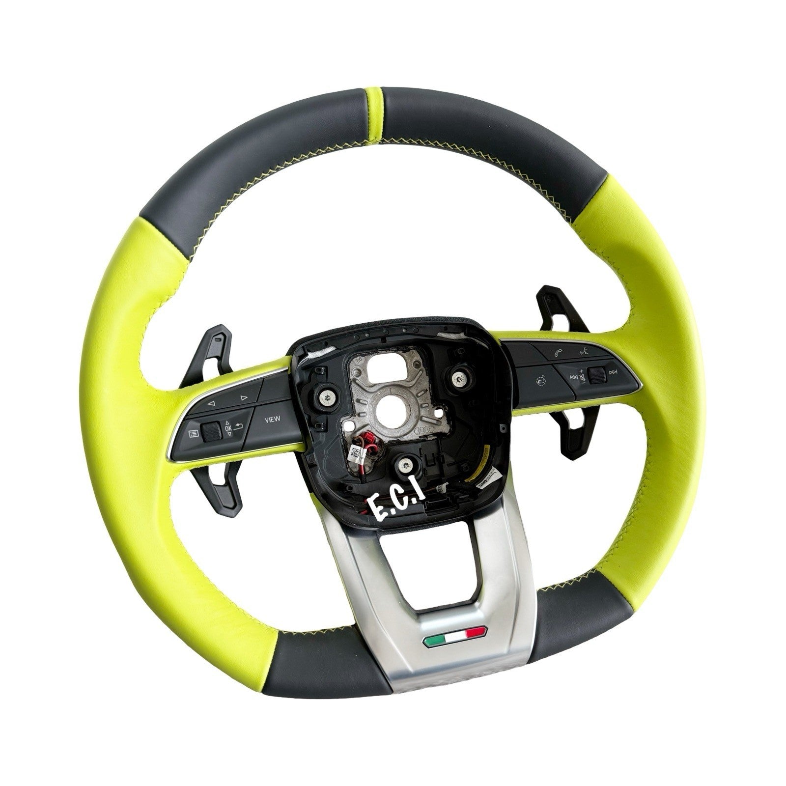2026 OEM LAMBORGHINI URUS S SE ALCANTARA PERFORMANTE LIME GREEN STEERING WHEEL