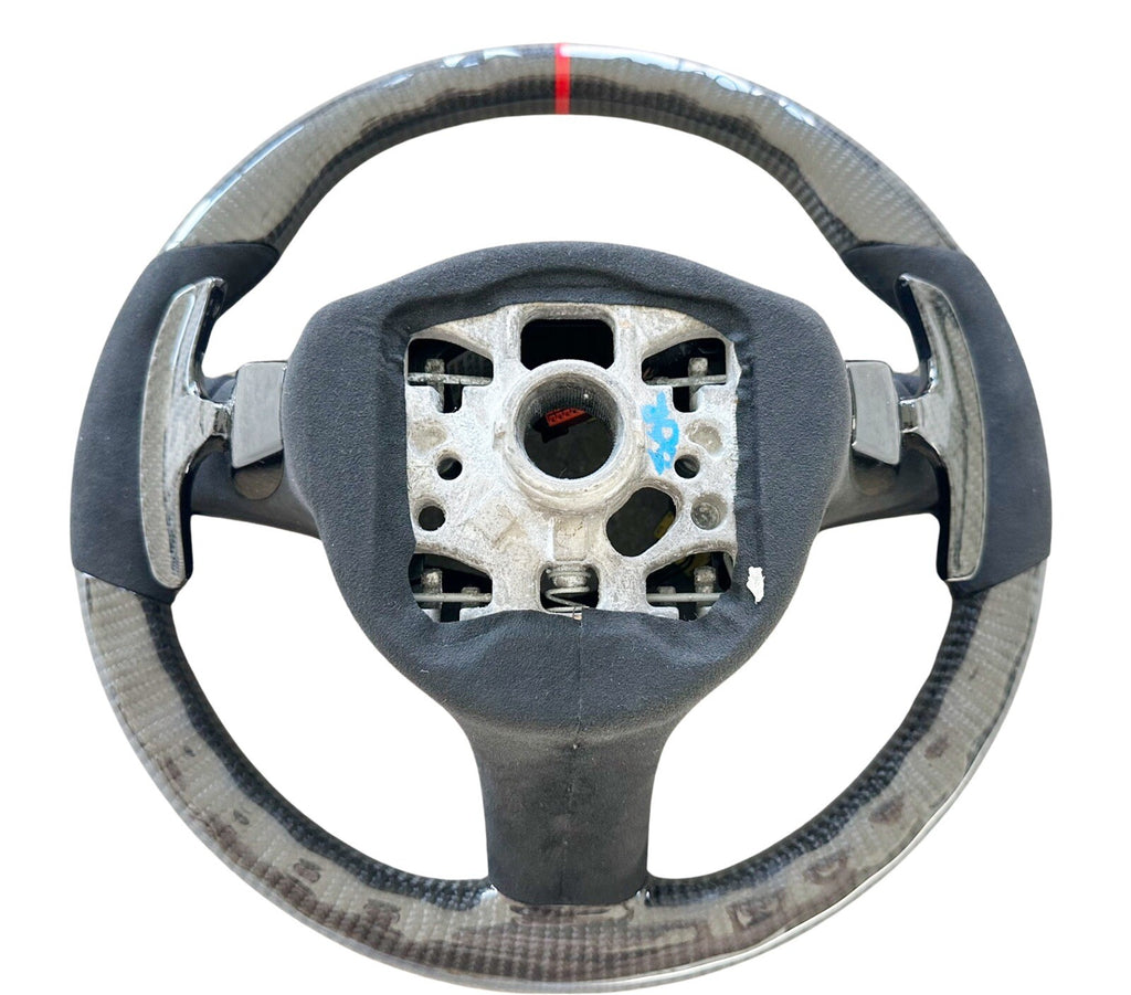 OEM PORSCHE 991 CAYENNE 970 PANAMERA BOXSTER CAYMAN CARBON FIBER STEERING WHEEL