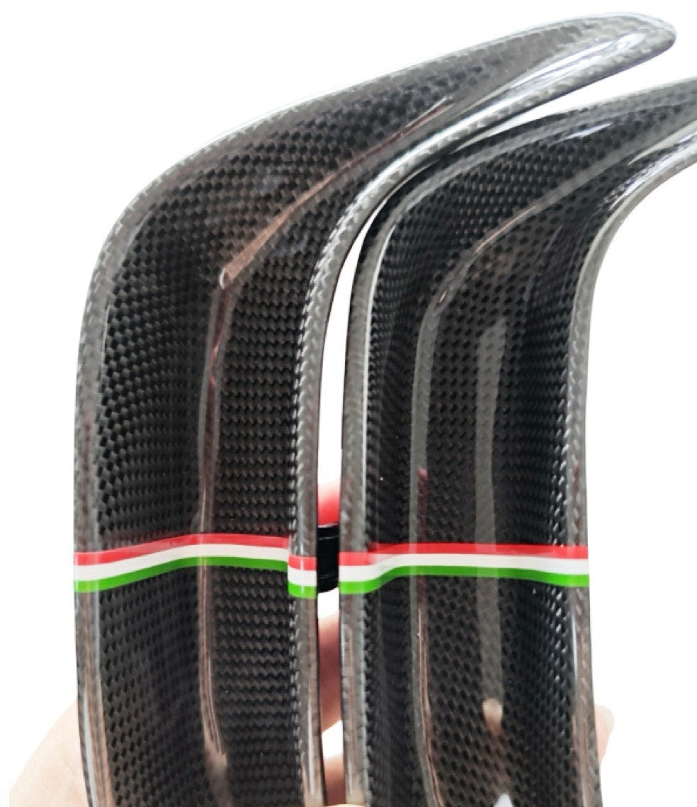 GENUINE OEM Ferrari F164 Portofino Glossy Carbon fiber headrest insert trim