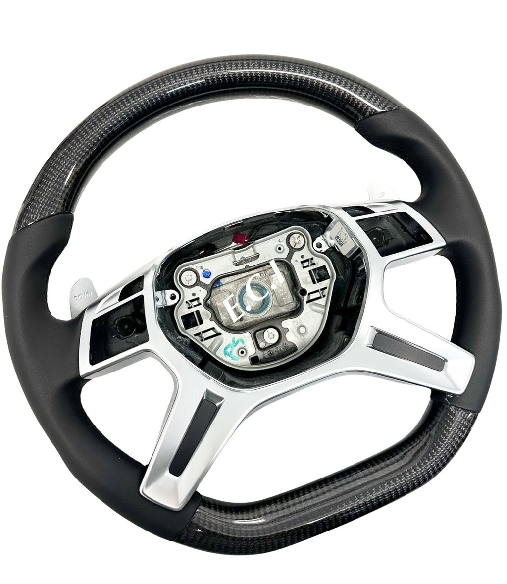 OEM MERCEDES AMG 13~18 G65 G63 ML63 GL63 G550 BLACK CARBON FIBER STEERING WHEEL