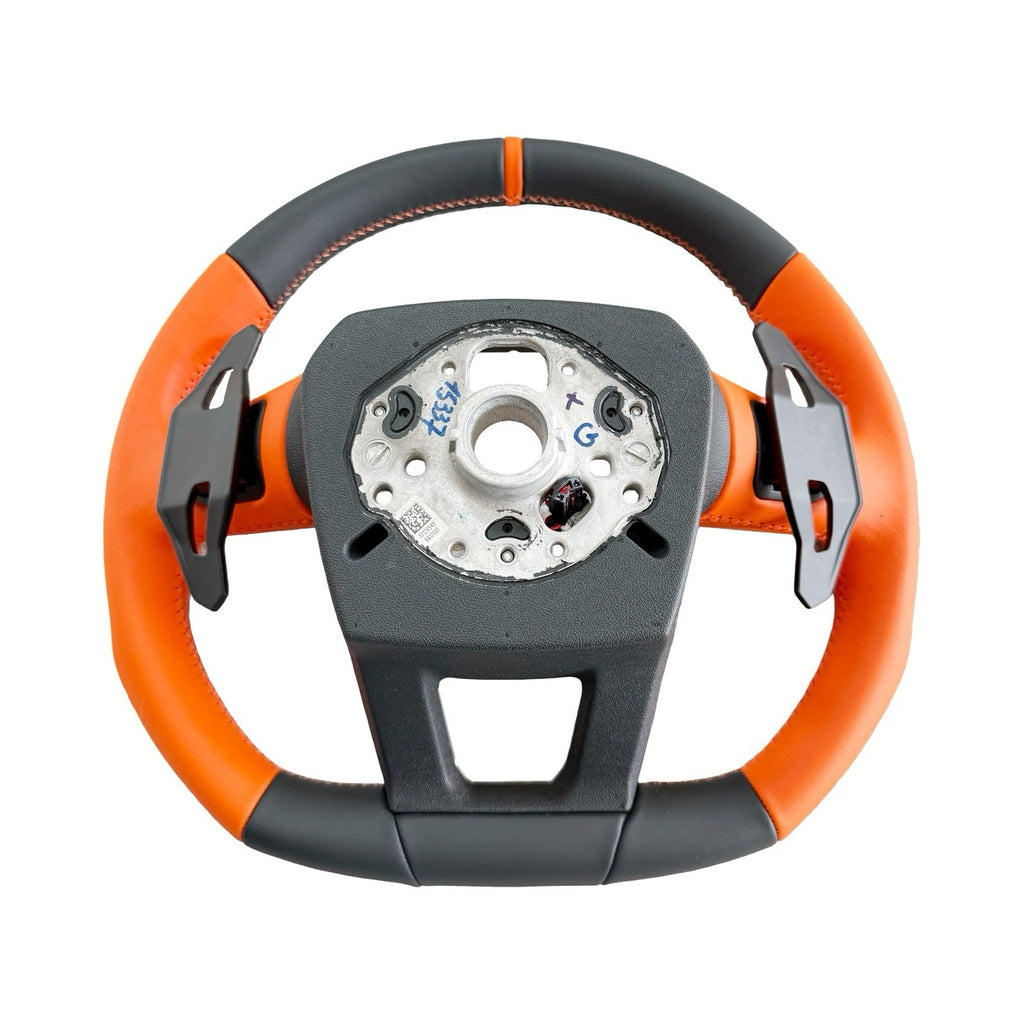 2026 OEM LAMBORGHINI URUS S SE ALCANTARA PERFORMANTE ORANGE HEAT STEERING WHEEL