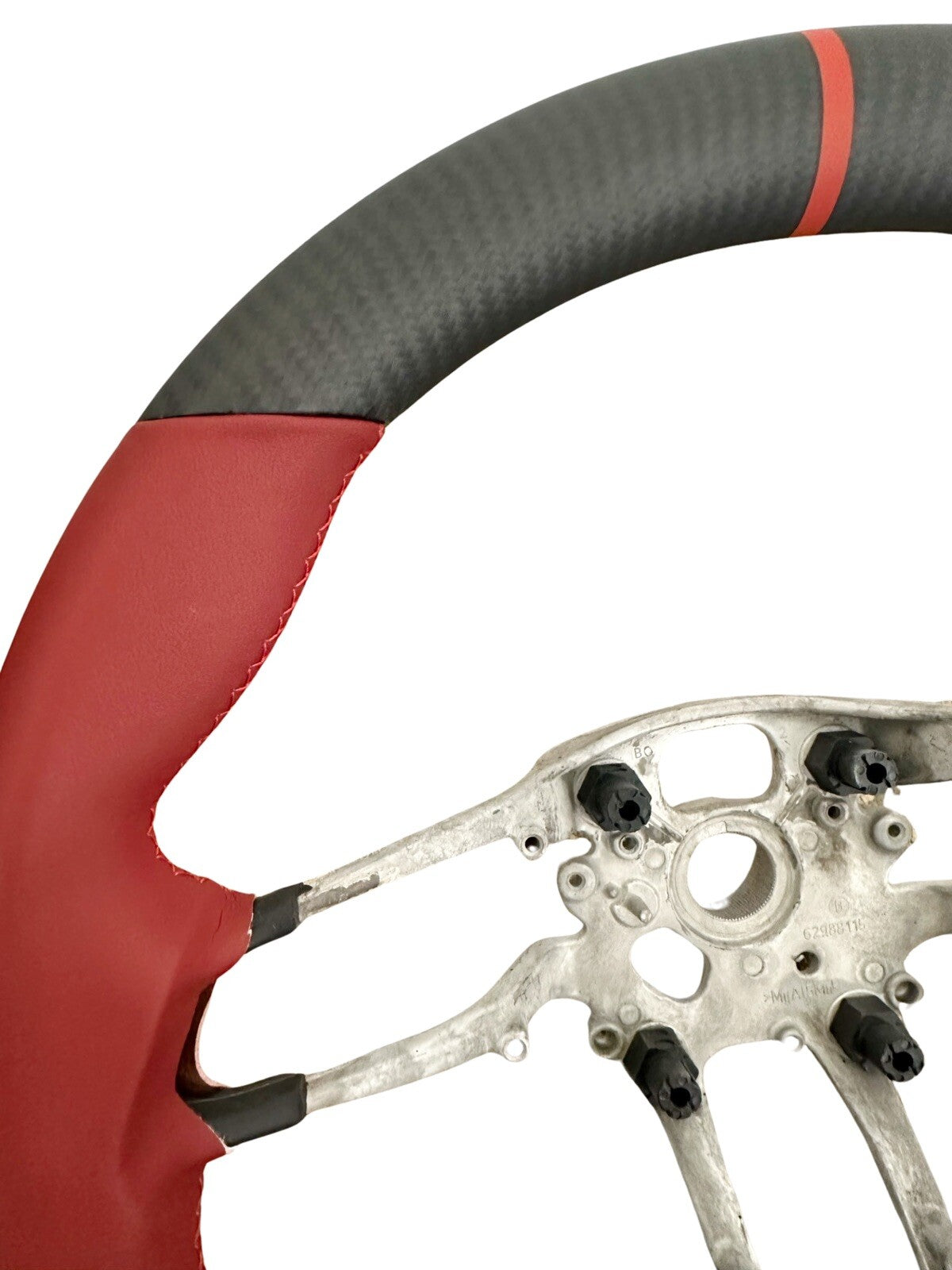 OEM Porsche 992 CARRERA TAYCAN Cayennne CARBON FIBER Bordeaux Red Steering Wheel