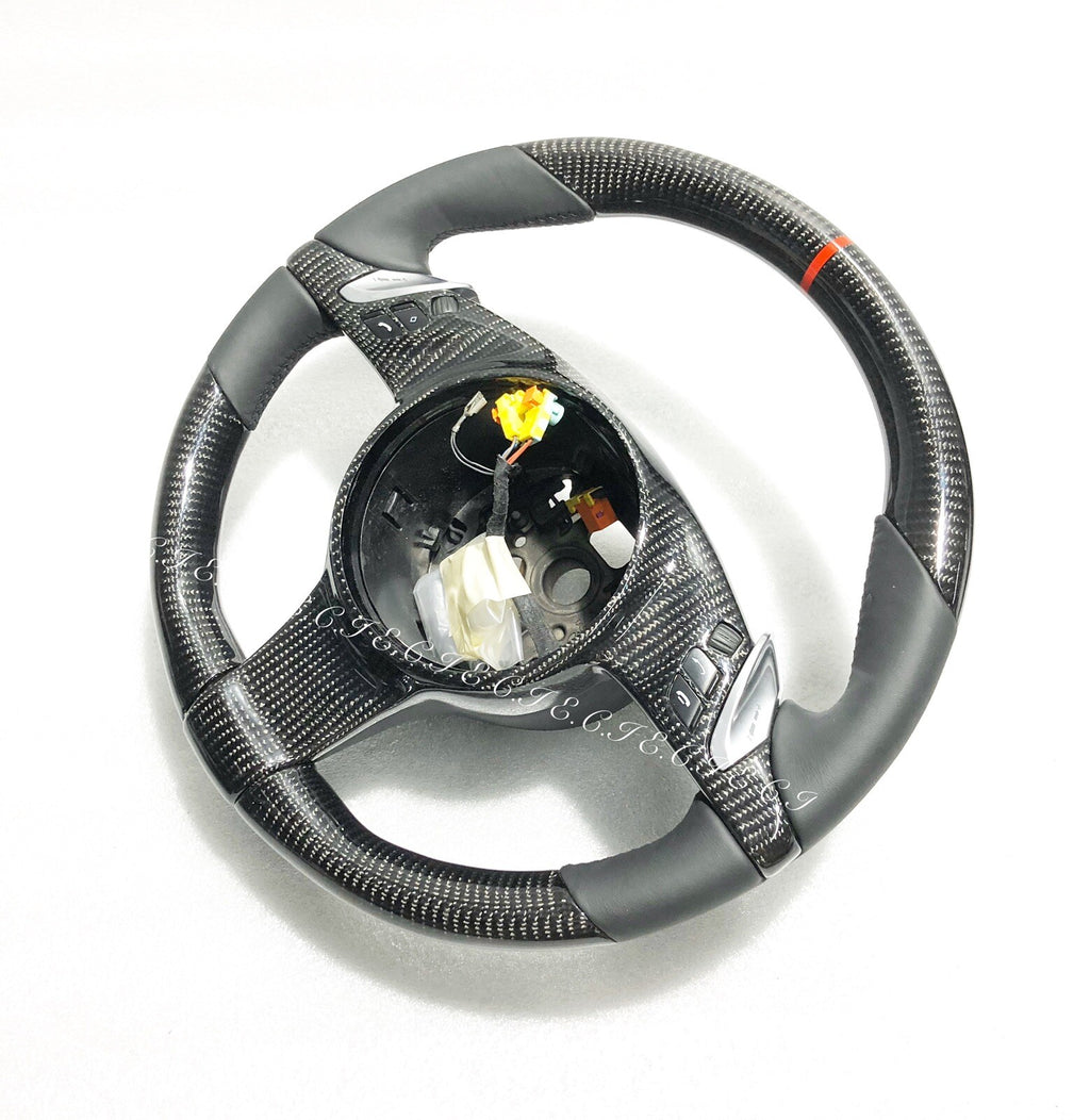 PORSCHE OEM 991 CAYENNE 970 PANAMERA BOXSTER CAYMAN CARBON FIBER STEERING WHEEL
