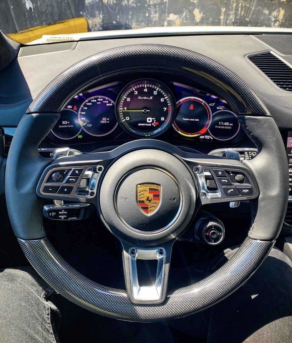GENUINE OEM Porsche 991 971 Cayman Cayenne Panamera Macan Carbon Steering Wheel