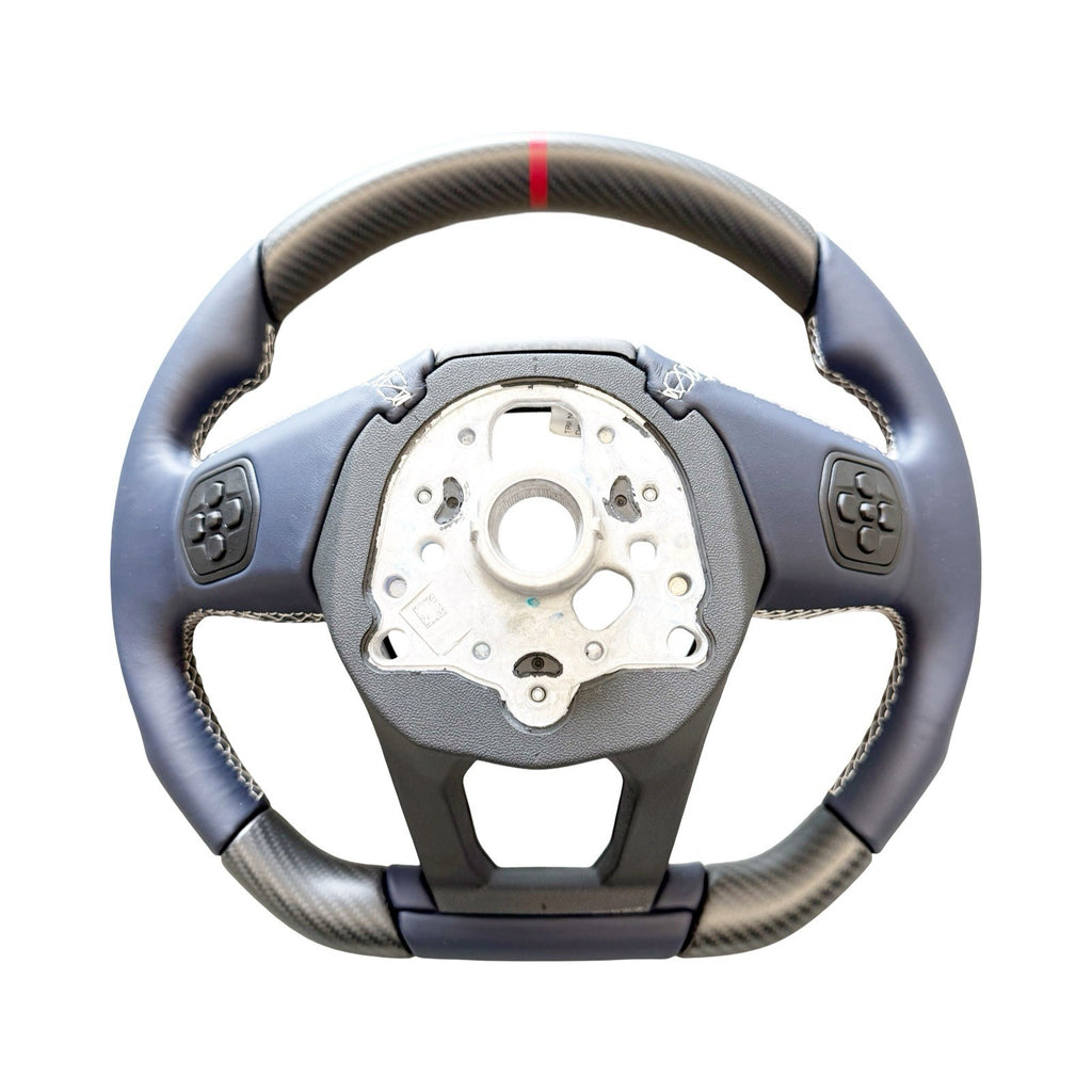 GENUINE LAMBORGHINI Revuelto Temerario SPORT CARBON FIBER STEERING WHEEL WHITE