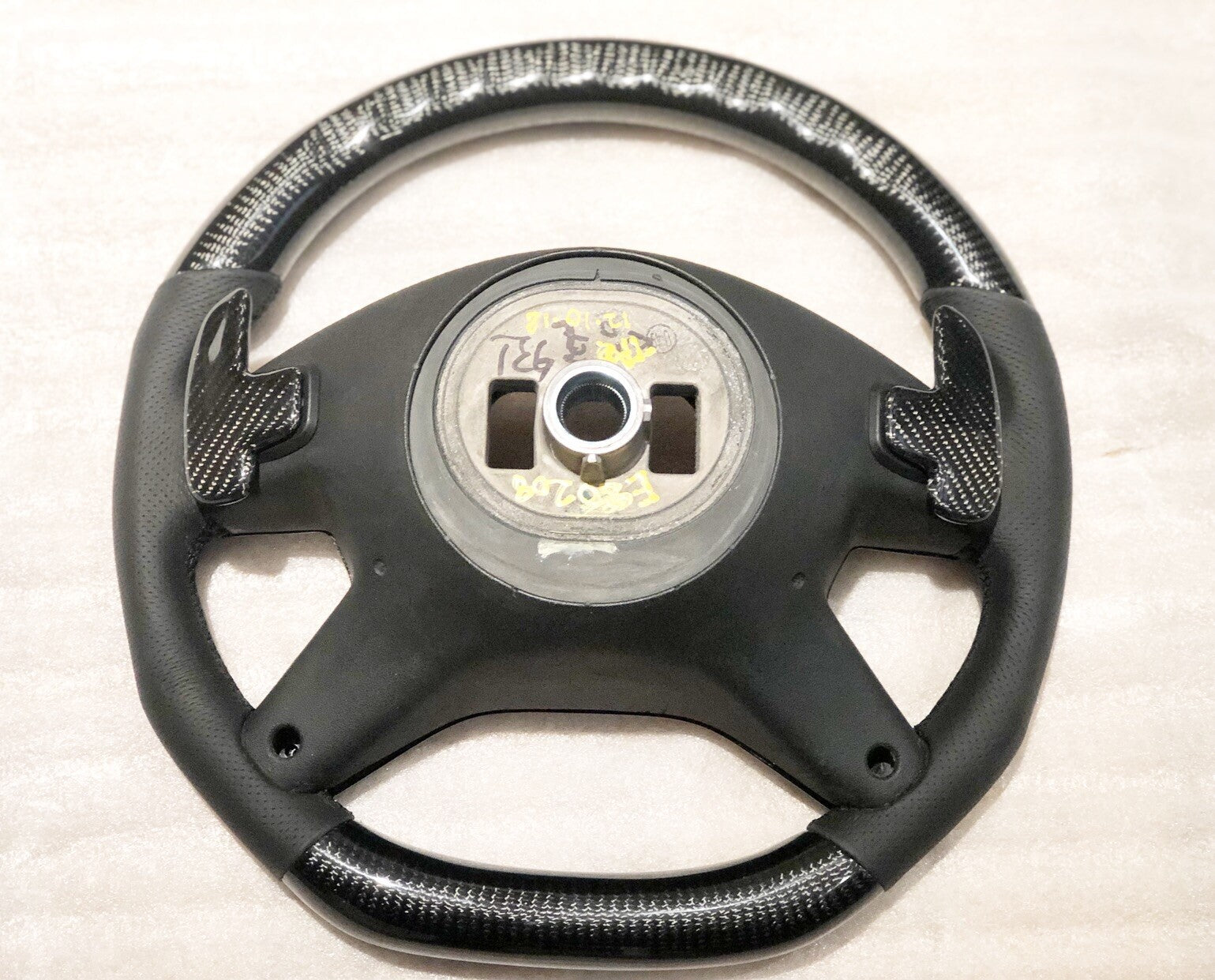 OEM MERCEDES AMG 13~18 G65 G63 ML63 GL63 G550 BLACK CARBON FIBER STEERING WHEEL