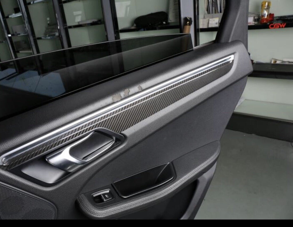 2014-2018 PORSCHE MACAN 95B TURBO FULL CARBON FIBER Dash Interior Trim SET