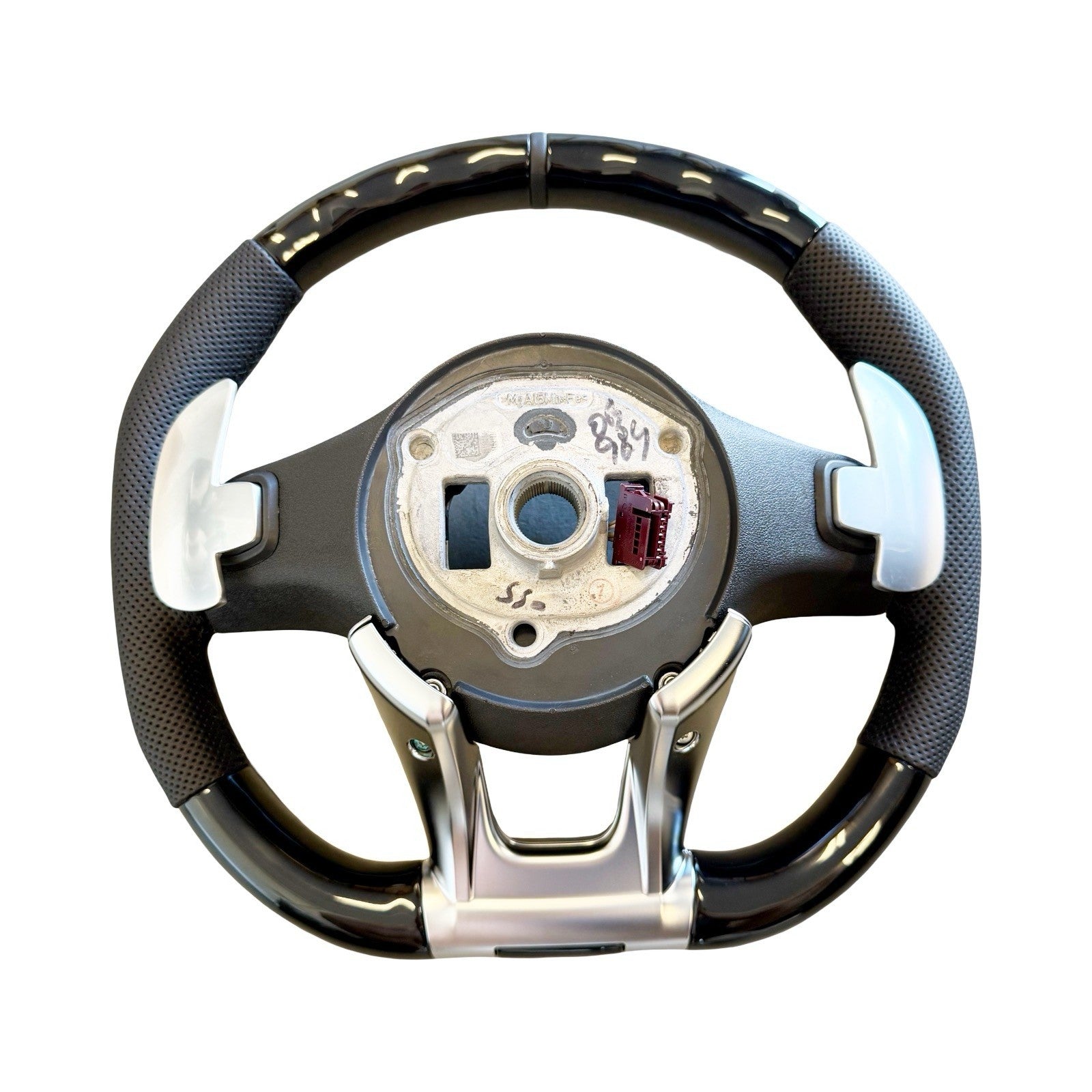 OEM 19~24 MERCEDES G63 C63 E63 GT S63 CLS63  PIANO BLACK LEATHER STEERING WHEEL