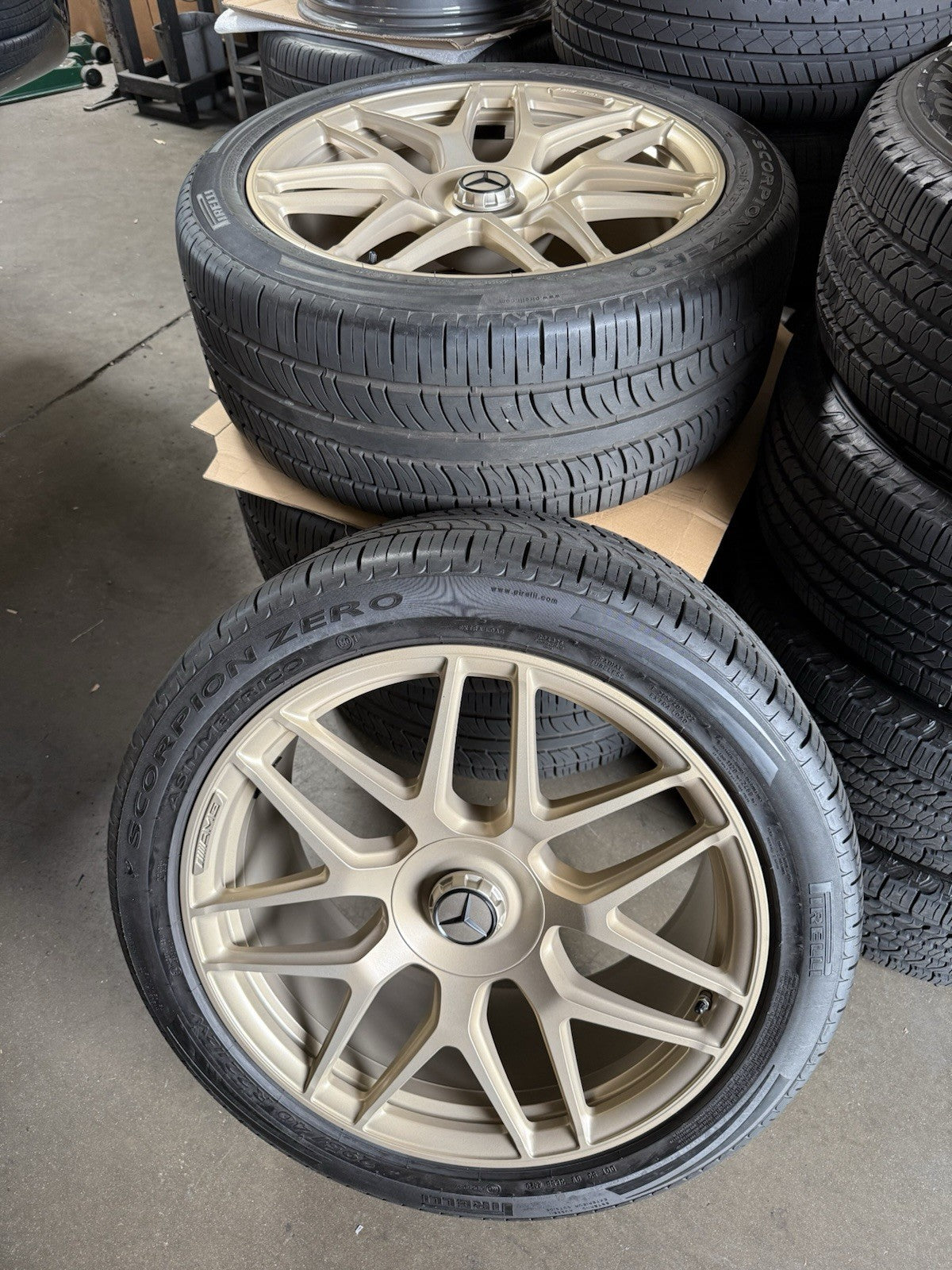 2025 OEM MERCEDES AMG G63 G550 RIMS 22 INCH WHEELS TIRES 13~25 A4634012000 W TPM