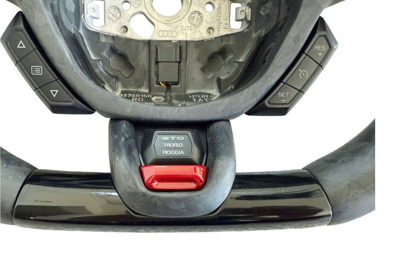 GENUINE OEM LAMBORGHINI HURACAN PERFORMANTE EVO STO FORGED CARBON STEERING WHEEL