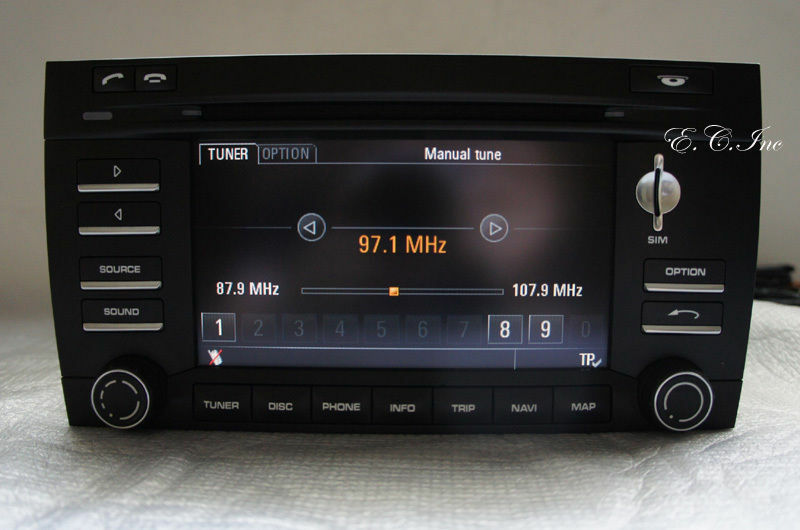 OEM 09 10 Porsche 95564297000 Cayenne S Turbo PCM3 Touch Screen HD Navigation XM