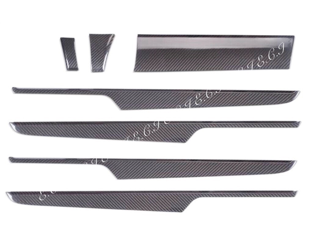 2014-2018 PORSCHE MACAN 95B TURBO FULL CARBON FIBER Dash Interior Trim SET