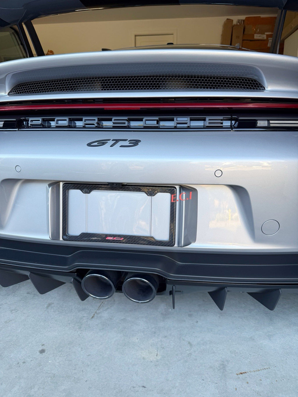 REAL CARBON FIBER LICENSE PLATE MERCEDES G63 GT63 S63 PORSCHE GT3 GT3RS GT4RS