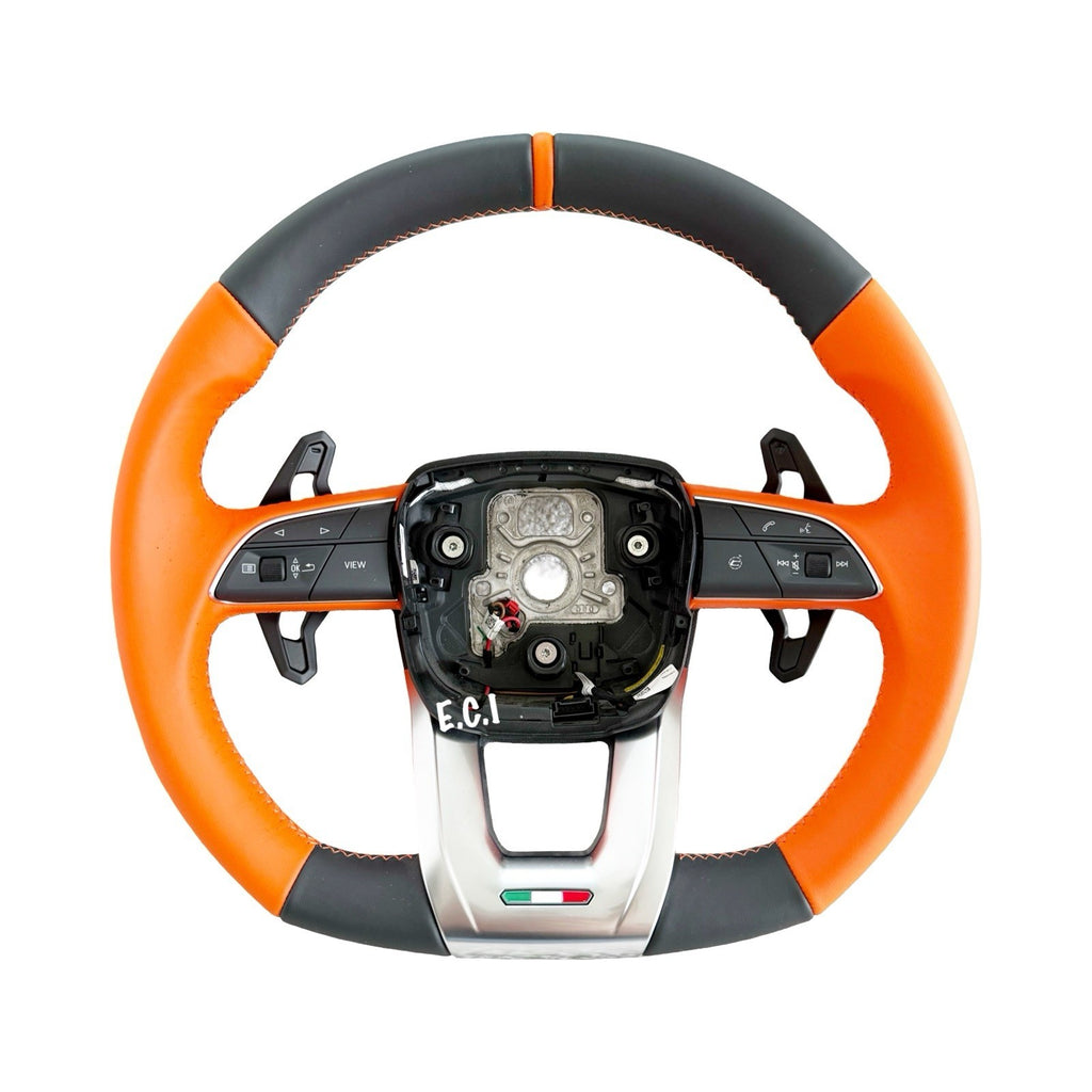 2026 OEM LAMBORGHINI URUS S SE ALCANTARA PERFORMANTE ORANGE HEAT STEERING WHEEL