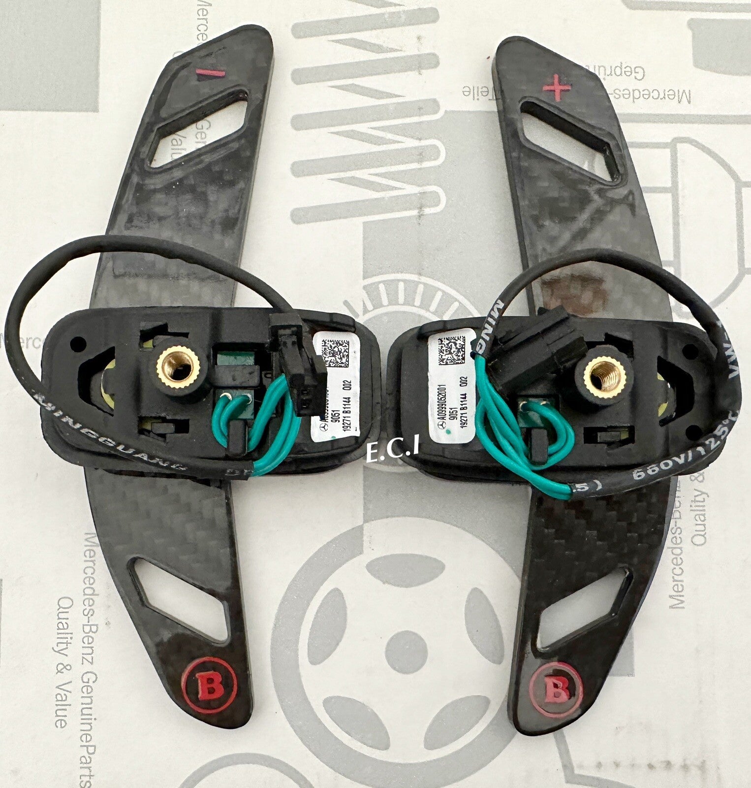 16~23 OEM AMG MERCEDES STEERING WHEEL PADDLE SHIFTER  E CLS C SL SLK GLK CLA GLA