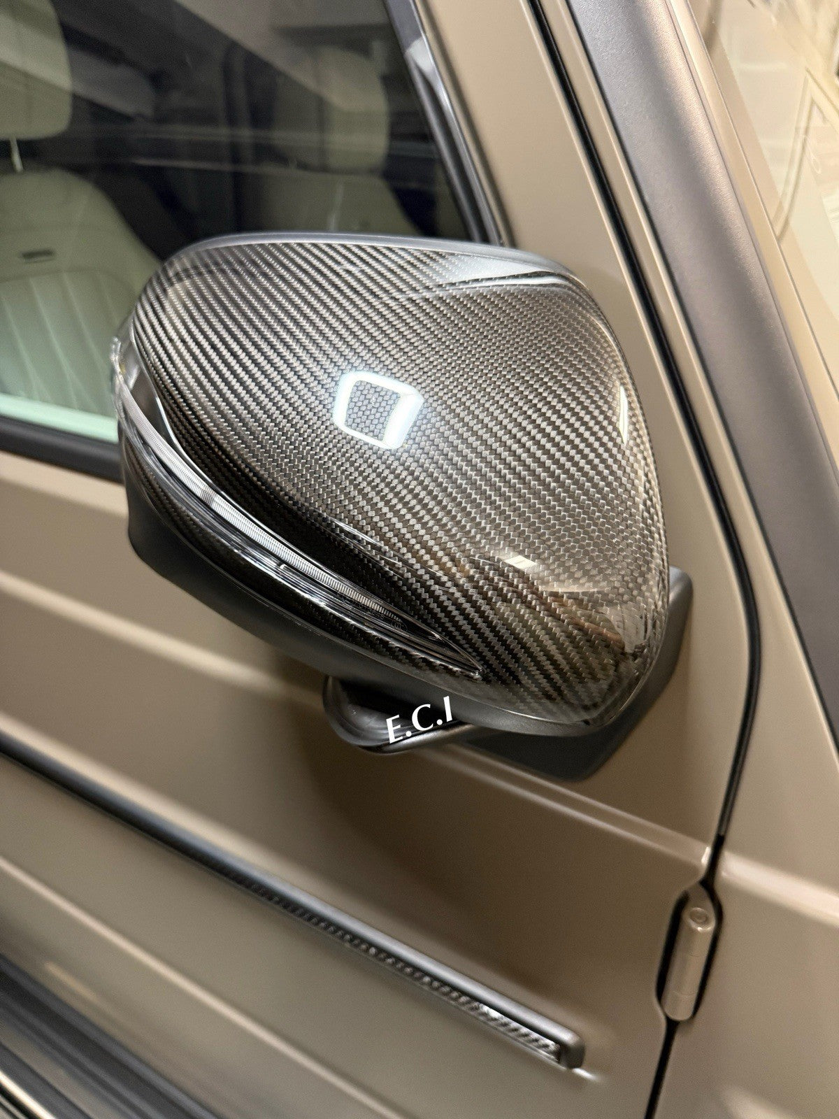 OEM $1250 Mercedes 2019~2027 G63 G550 G580 REAL CARBON FIBER MIRROR COVER FACTOR