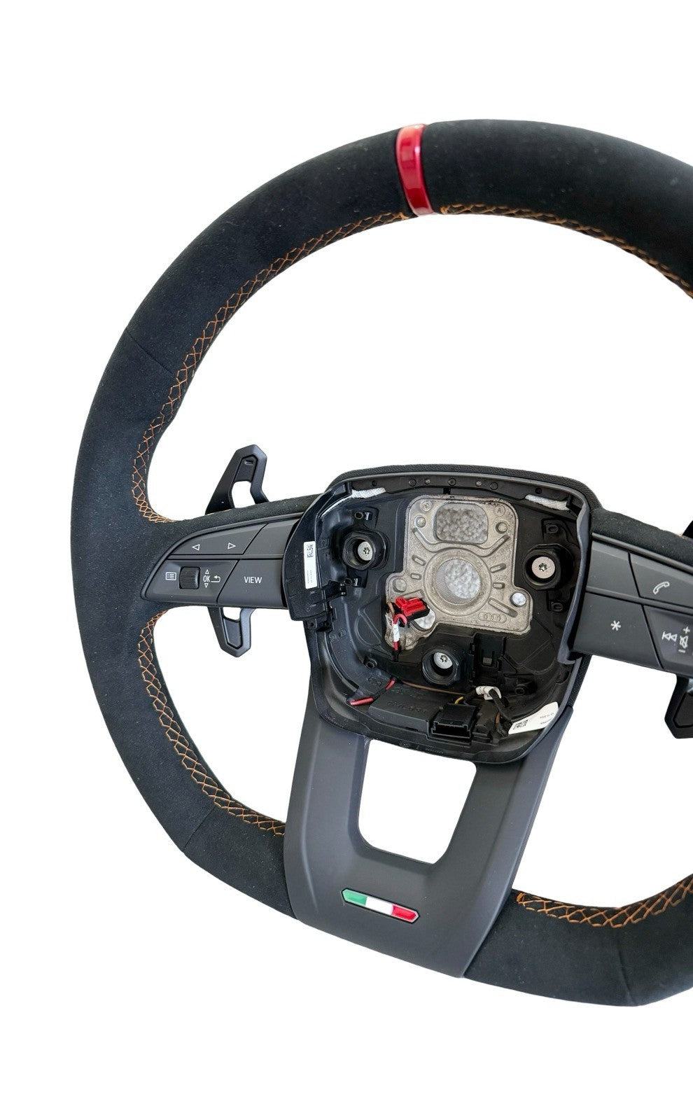 GENUINE LAMBORGHINI URUS S SE ALCANTARA PERFORMANTE HEATED STEERING WHEEL ORANGE