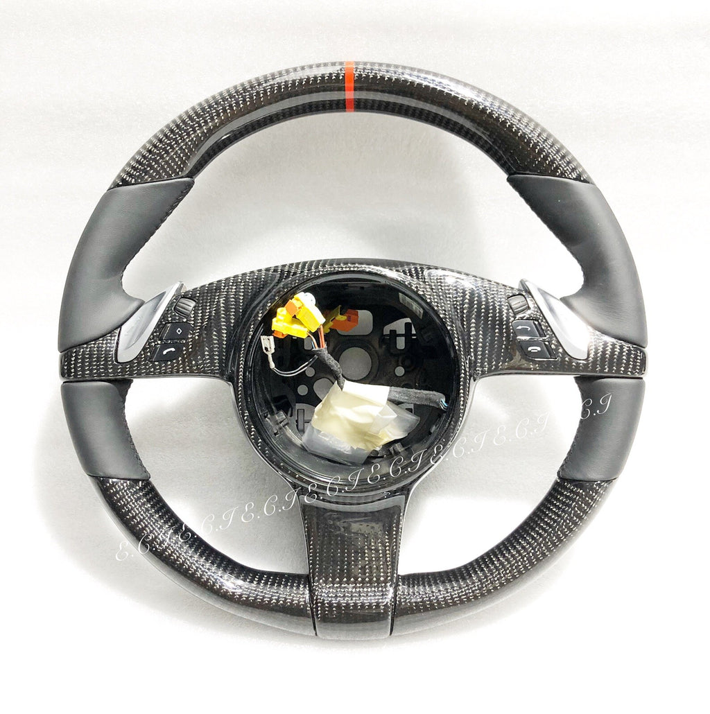 PORSCHE OEM 991 CAYENNE 970 PANAMERA BOXSTER CAYMAN CARBON FIBER STEERING WHEEL