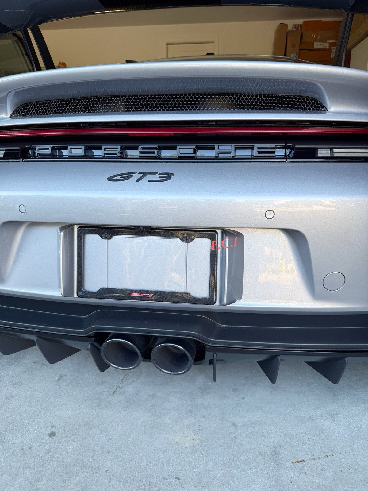 REAL CARBON FIBER LICENSE PLATE MERCEDES G63 GT63 S63 PORSCHE GT3 GT3RS GT4RS
