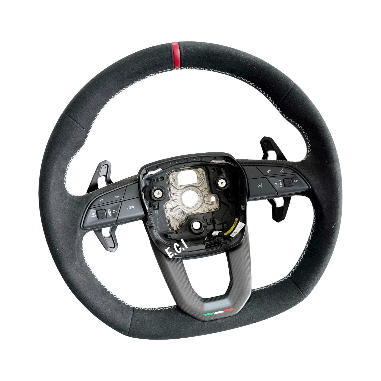 2027 OEM LAMBORGHINI URUS SE ALCANTARA X CARBON PERFORMANTE STEERING WHEEL WHITE