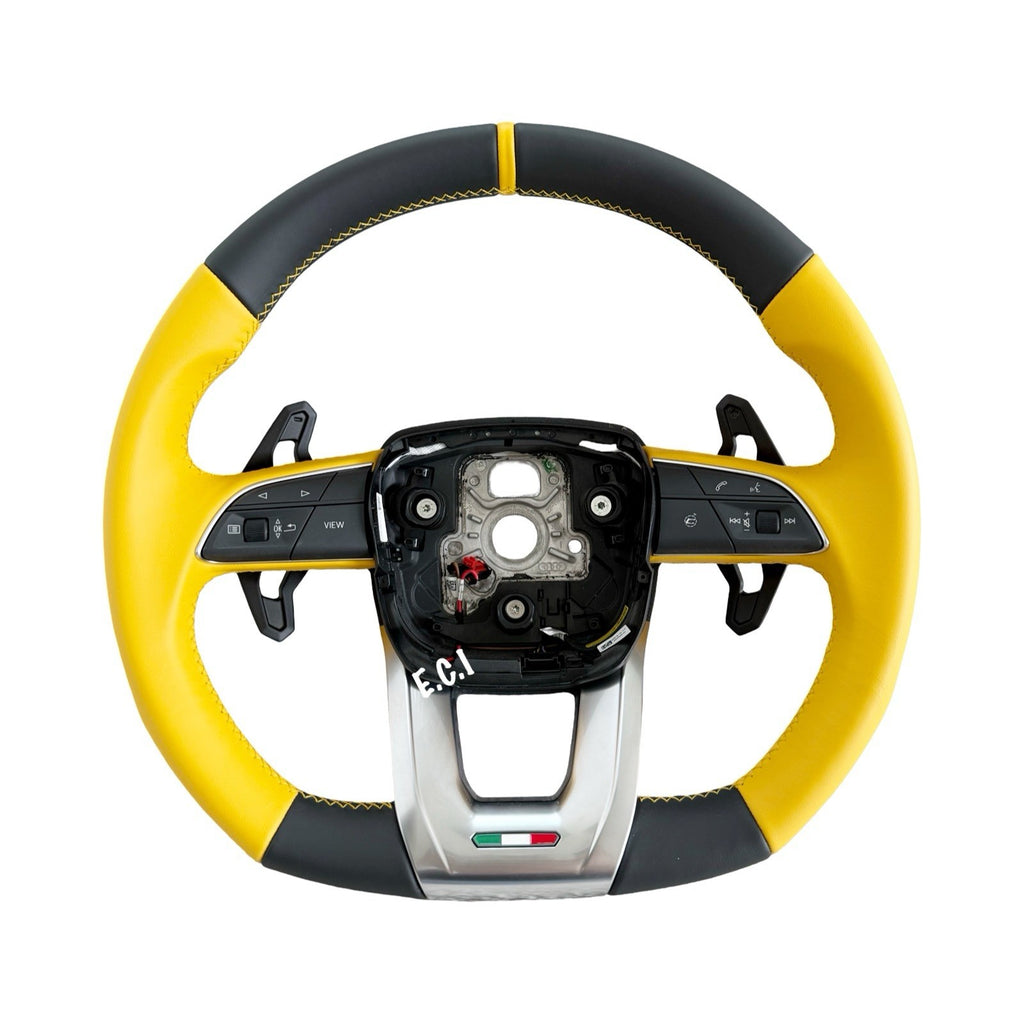 2026 OEM LAMBORGHINI URUS S SE ALCANTARA PERFORMANTE STEERING WHEEL YELLOW HEAT