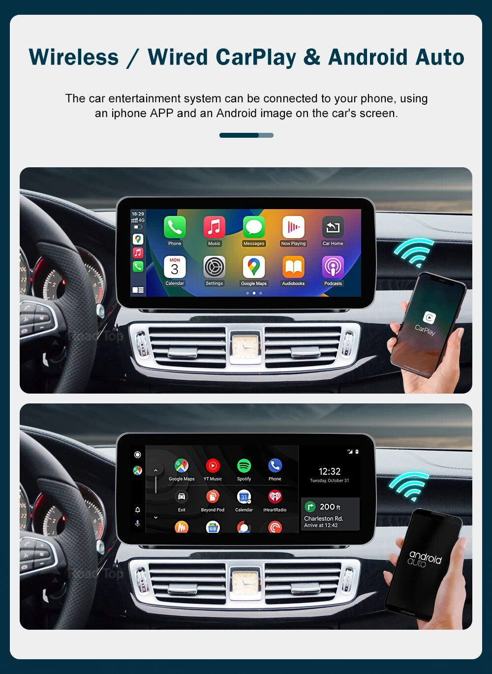 10.25 Mercedes W463 G350 G550 G63 G65 Navigation Screen Monitor WIRELESS CARPLAY