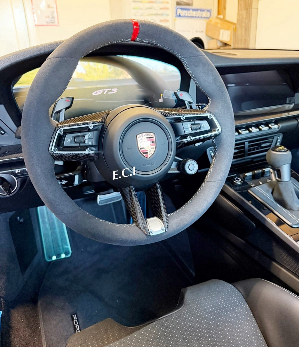 OEM PORSCHE 992 GT3 GT3RS GTS CARRERA T ALCANTARA STEERING WHEEL CARBON FIBER