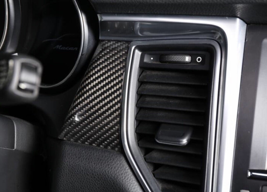 2014-2018 PORSCHE MACAN 95B TURBO FULL CARBON FIBER Dash Interior Trim SET