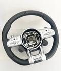 OEM 19~24 MERCEDES AMG G63 C63 E63 GT S63 CLS63 GLE LEATHER DIALS STEERING WHEEL