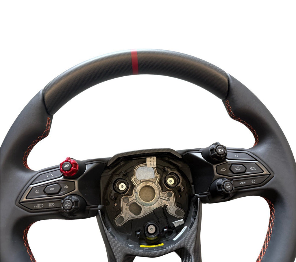 GENUINE LAMBORGHINI Revuelto Temerario SPORT CARBON FIBER STEERING WHEEL ORANGE